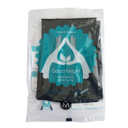 Beauty and Hairdressing Gloves, Perm and Dye Tools, Waterproof Thickened Latex Non-Slip Black Gloves, Hair Salon Care Products, High Temperature Resistant - image 5