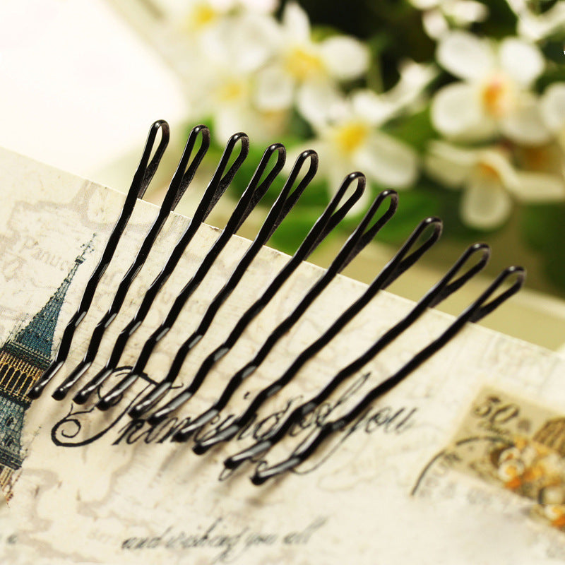 Black Hair Clip for Girls with Bangs on Forehead, One-Word Clip on the Back of the Head, Invisible Broken Hair Arrangement Artifact Hair Clip Headgear - image 2