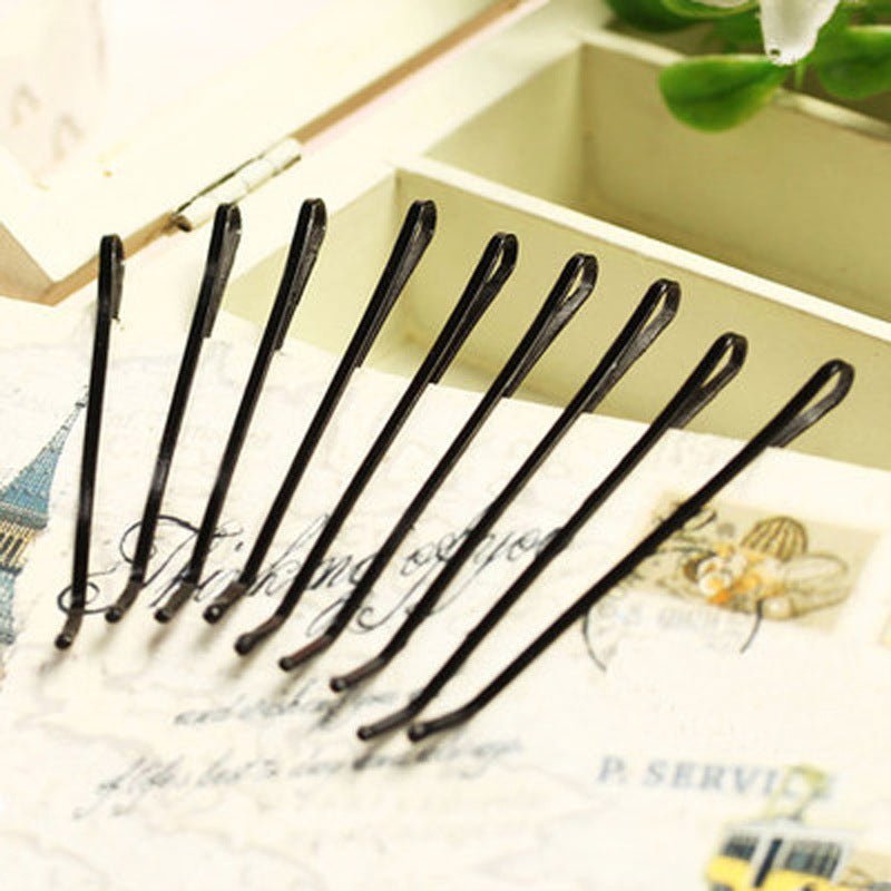 Black Hair Clip for Girls with Bangs on Forehead, One-Word Clip on the Back of the Head, Invisible Broken Hair Arrangement Artifact Hair Clip Headgear - image 3