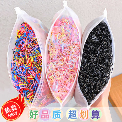Children's Hair Tie Rubber Band Can Be Pulled Continuously. Baby Does Not Hurt Hair. Disposable Small Rubber Band Hair Band Bagged Hair Rope Hair Accessories - image 1