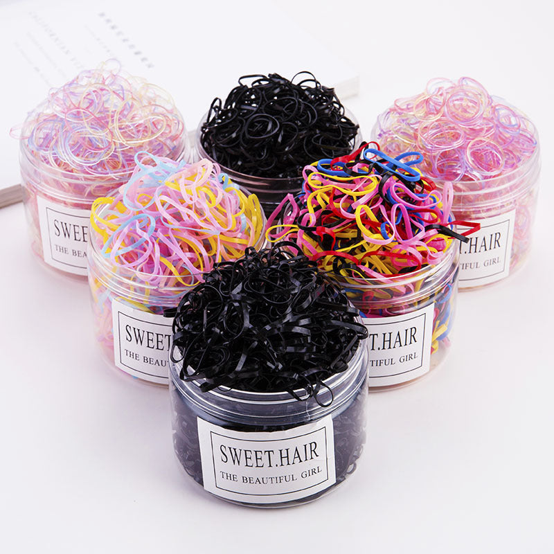 Children's Hair Tie Rubber Band Can Be Pulled Continuously. Baby Does Not Hurt Hair. Disposable Small Rubber Band Hair Band Bagged Hair Rope Hair Accessories - image 2