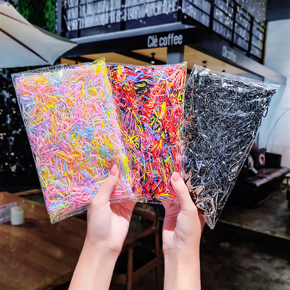 Children's Hair Tie Rubber Band Can Be Pulled Continuously. Baby Does Not Hurt Hair. Disposable Small Rubber Band Hair Band Bagged Hair Rope Hair Accessories - image 4