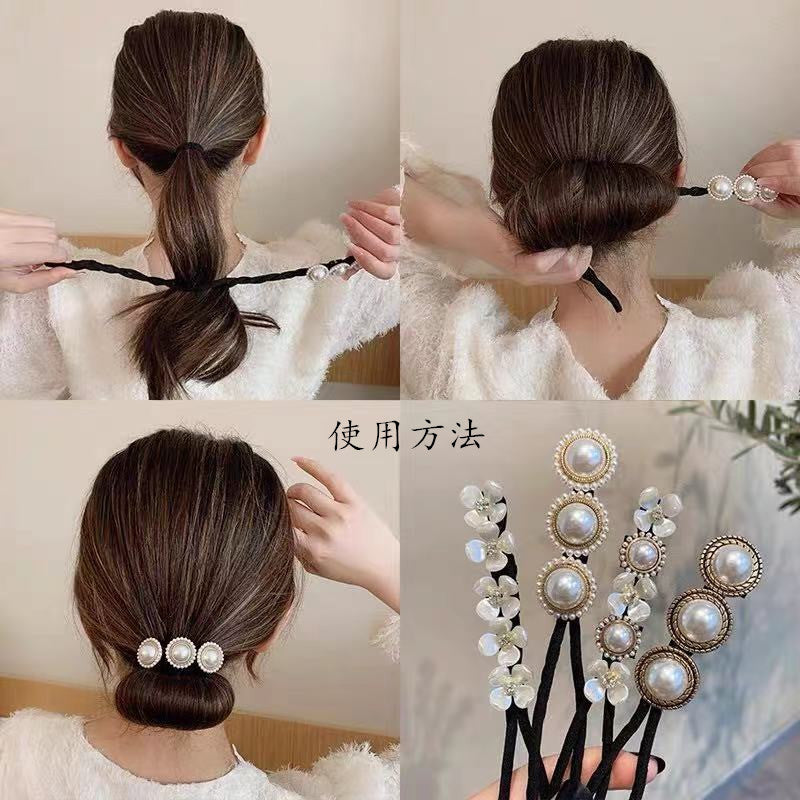 Korean style women's hair tie new headwear accessories variety hair curler updo stick women's hair braiding tool ball hair - image 2