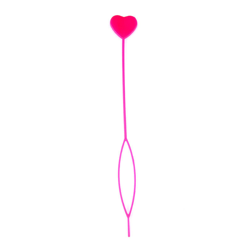 Love hair pull pin beaded hair pull pin children's hair knitting hair accessories tools manufacturers direct supply color beads Diamond beads pull pin - image 5