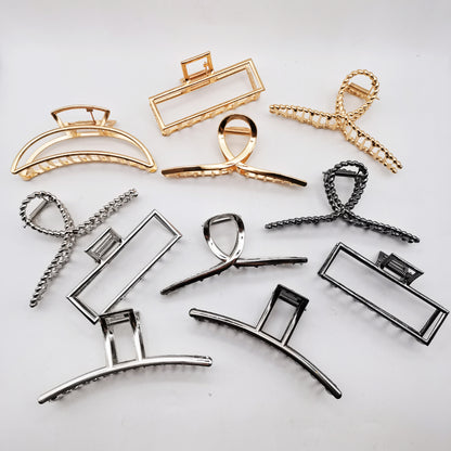Hair Grab Clip Women's South Korea Hair Clip Shark Clip Headwear Hair Clip Back of Head Internet Celebrity 2021 New Style Elegant Elegant - image 1