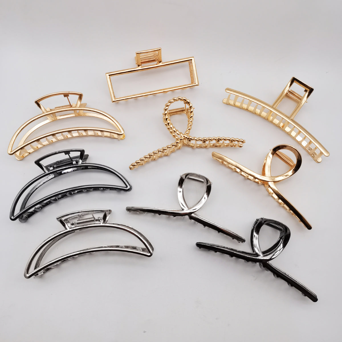 Hair Grab Clip Women's South Korea Hair Clip Shark Clip Headwear Hair Clip Back of Head Internet Celebrity 2021 New Style Elegant Elegant - image 2