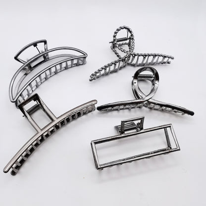 Hair Grab Clip Women's South Korea Hair Clip Shark Clip Headwear Hair Clip Back of Head Internet Celebrity 2021 New Style Elegant Elegant - image 4