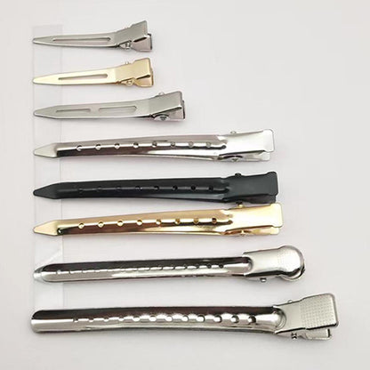 Studio makeup artist updo styling hair clip large duckbill clip hand push corrugated clip partition positioning clip - image 1