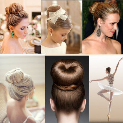 Snap Ring Ball Head Hair Twister Female Styler Headwear Lazy Simple Flower Bud Hair Artifact Short Hair - image 3
