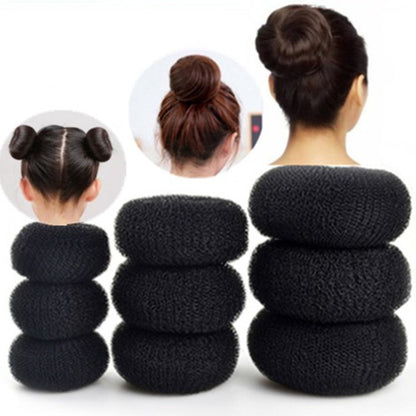 Flower Bun Sponge Hair Styling Tool Korean Style Sweet Hair Tie Ponytail Heightening Hair Volumizing Braiding Tool Hair Root - image 1