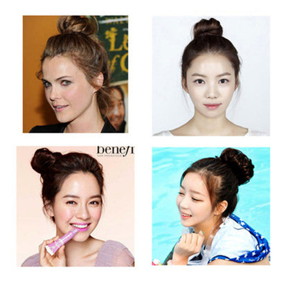 Flower Bun Sponge Hair Styling Tool Korean Style Sweet Hair Tie Ponytail Heightening Hair Volumizing Braiding Tool Hair Root - image 4