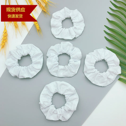 Cross-Border European and American Style Pure Cotton Scrunchies Tie-Dye Hair Accessories for Women, All-Cotton Elastic Hair Ties, European and American Style - image 1