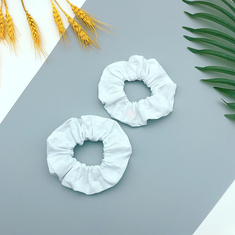 Cross-Border European and American Style Pure Cotton Scrunchies Tie-Dye Hair Accessories for Women, All-Cotton Elastic Hair Ties, European and American Style - image 4