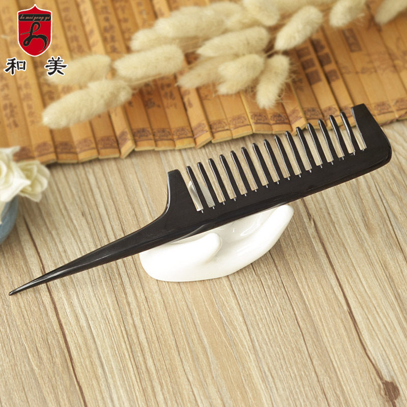 Ox Horn Comb Women's Hairline Comb Non-knotted Hair-picking Comb Household Curly Hair Comb Wide Teeth Pointed Comb - image 4