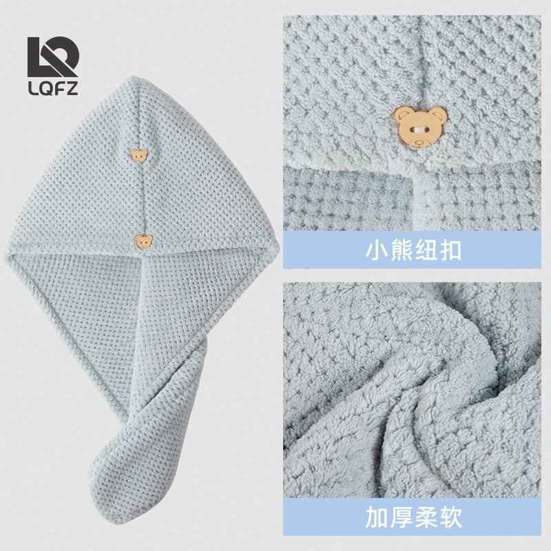 Dry Hair Cap for Women, Pineapple Pattern Double-Layer Shower Cap, Thickened Dry Hair Towel, Wholesale Quick-Drying Dry Hair Towel, Dry Hair Cap for Women - image 3