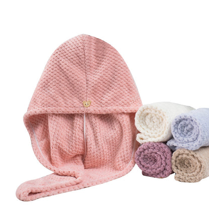 Dry Hair Cap for Women, Pineapple Pattern Double-Layer Shower Cap, Thickened Dry Hair Towel, Wholesale Quick-Drying Dry Hair Towel, Dry Hair Cap for Women - image 5