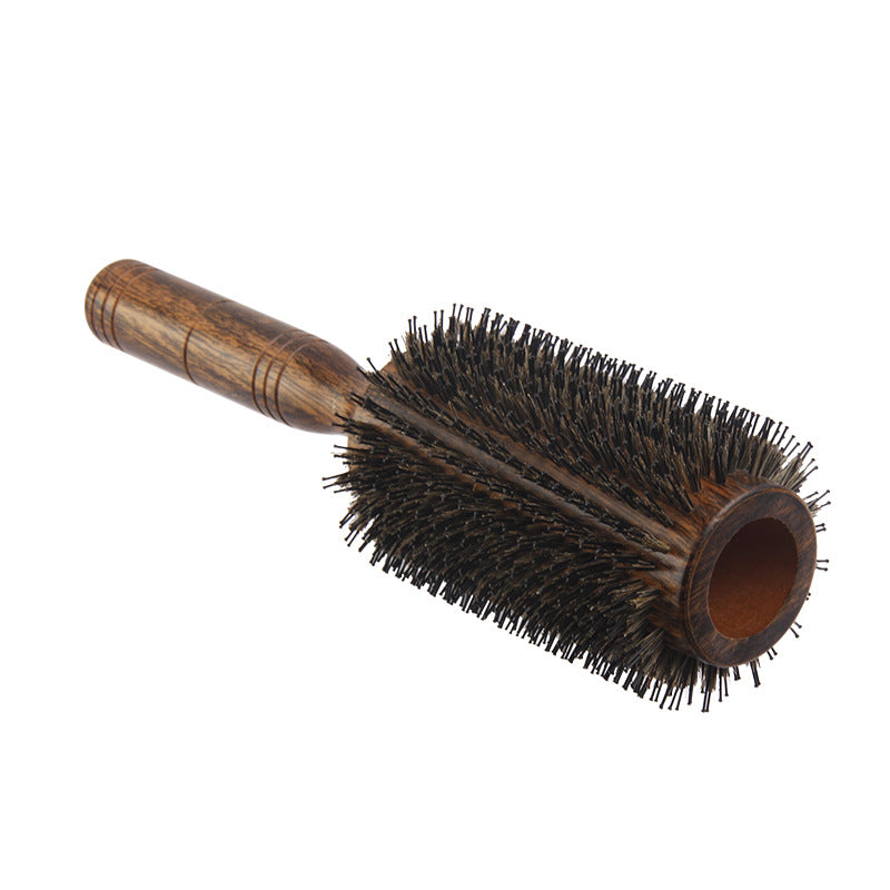 Extra Large Woolen Roll Comb Hollow Big Flower Hair Blowing Comb Hairdressing Big Wave Wave Head Shape Pig Mane Roll Comb - image 3