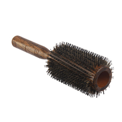 Extra Large Woolen Roll Comb Hollow Big Flower Hair Blowing Comb Hairdressing Big Wave Wave Head Shape Pig Mane Roll Comb - image 3
