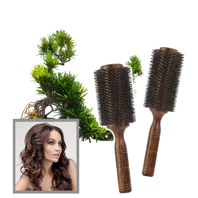 Extra Large Woolen Roll Comb Hollow Big Flower Hair Blowing Comb Hairdressing Big Wave Wave Head Shape Pig Mane Roll Comb - image 4