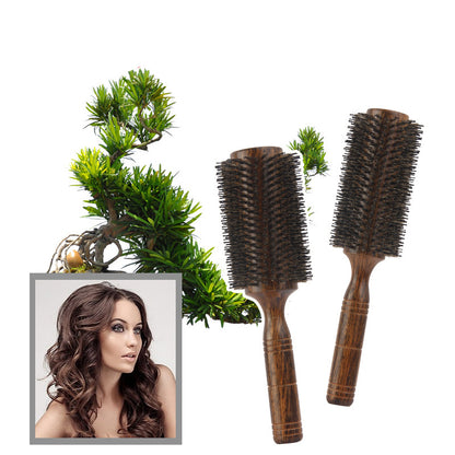 Extra Large Woolen Roll Comb Hollow Big Flower Hair Blowing Comb Hairdressing Big Wave Wave Head Shape Pig Mane Roll Comb - image 4