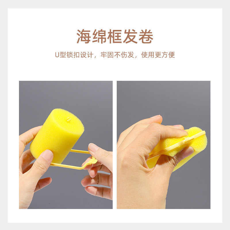 New Style Spot Lazy No Heat Curl Hair Ring Sleep Foam Large Wave Hair Curler Hair Rod Spong Bars - image 3