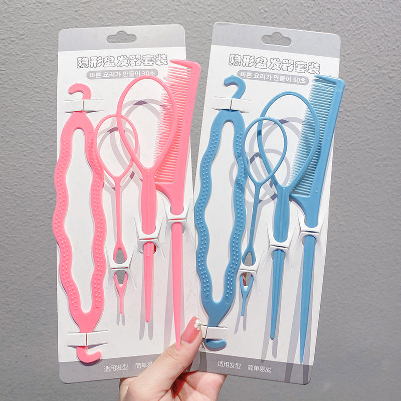 Children's Hair braiding tools updo hair styling artifact hair pulling pin Girl's braid hair tie hair wear hair pulling hair tie hair suit - image 3