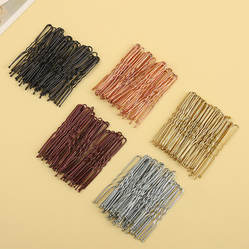U-clip hairpin factory wholesale bridal hair accessories headdress jewelry studio dance hair clip hairpin U-clip - image 3