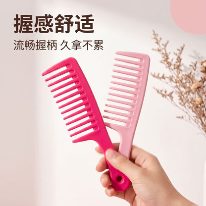Household hair comb wide tooth hair comb Internet celebrity long hair comb plastic comb not knotted easy to comb hair comb wholesale - image 4