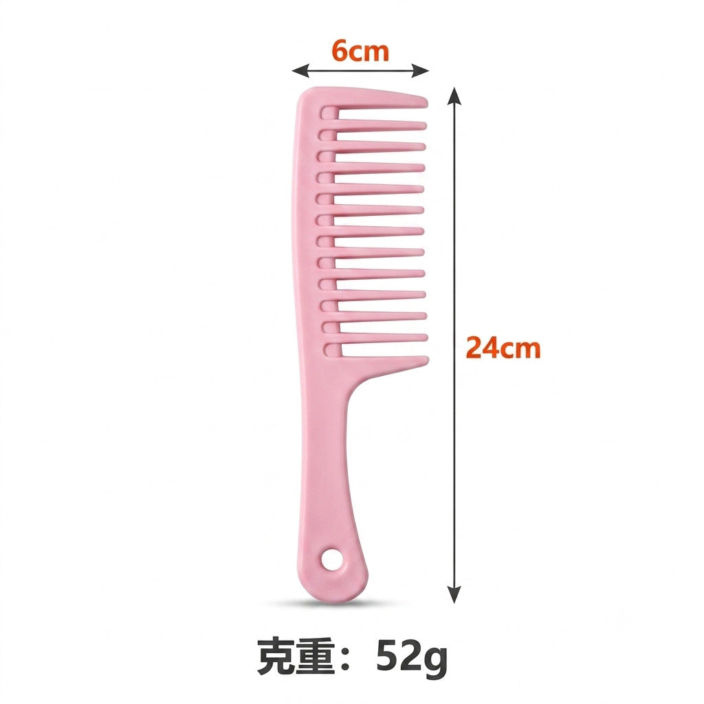 Household hair comb wide tooth hair comb Internet celebrity long hair comb plastic comb not knotted easy to comb hair comb wholesale - image 5