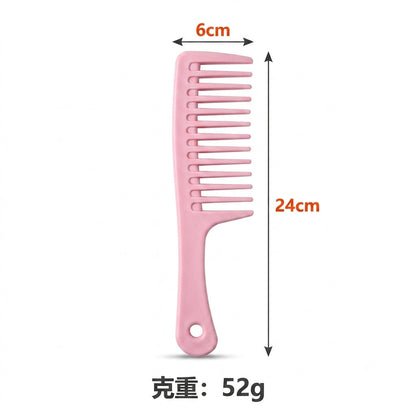 Household hair comb wide tooth hair comb Internet celebrity long hair comb plastic comb not knotted easy to comb hair comb wholesale - image 5