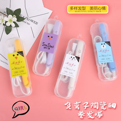 Mini hair straightener curling rod straight roll dual-purpose splint perm manufacturers direct supply bangs inner buckle electric curling rod straight clip - image 1