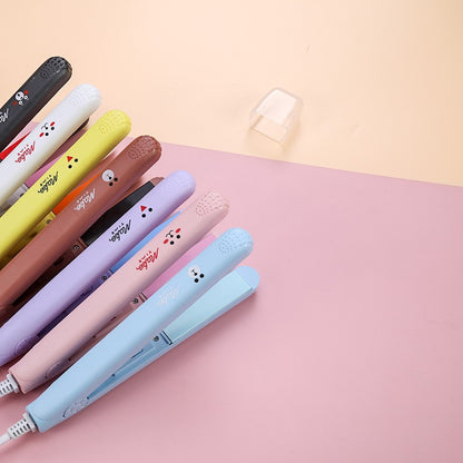 Mini hair straightener curling rod straight roll dual-purpose splint perm manufacturers direct supply bangs inner buckle electric curling rod straight clip - image 2