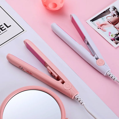Mini hair straightener curling rod straight roll dual-purpose splint perm manufacturers direct supply bangs inner buckle electric curling rod straight clip - image 3