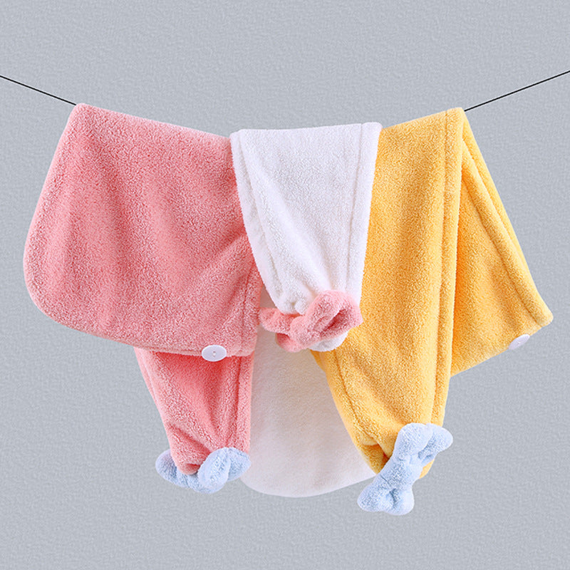 Children's Hair Drying Cap for Girls, Absorbent Head Wrap, Hair Drying Towel, Hair Wiping and Washing Cap, Children's Hair Drying Cap, Class a - image 4