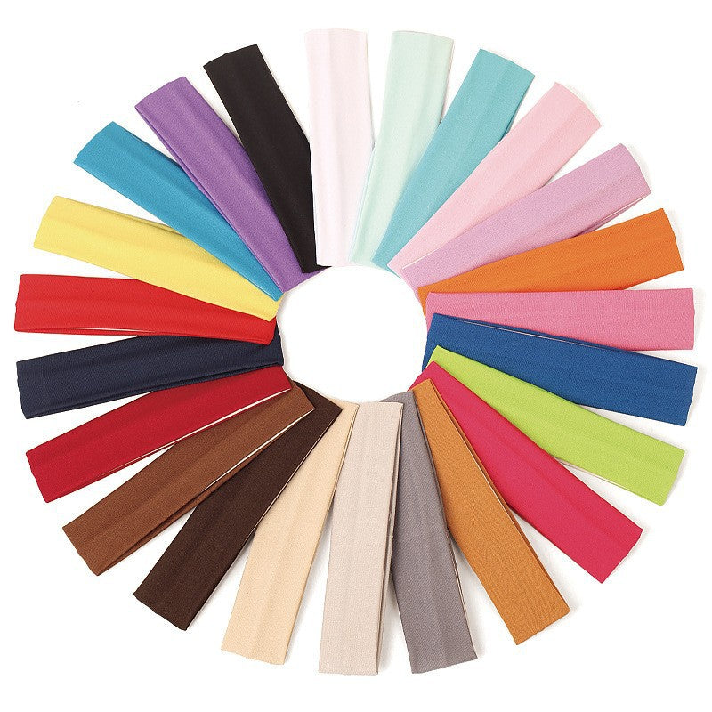 Korean-style Yoga Elastic Headband Sports Yoga Fitness Cotton Sweat-absorbent Hair Band - image 2