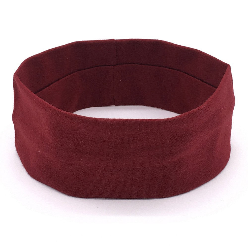 Korean-style Yoga Elastic Headband Sports Yoga Fitness Cotton Sweat-absorbent Hair Band - image 5