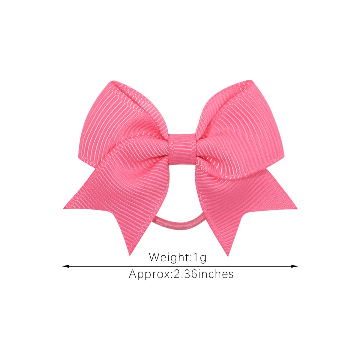 European and American children's hair band bow rubber band solid color thread with dovetail hair band cute baby headdress hair accessories 2820 - image 4