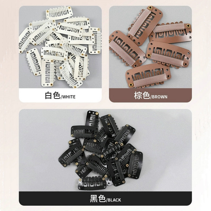 3.2U Type Bb Clip Beret Windproof Six-Tooth Wig Tool Accessories Hair Extension Hair Clip DIY Wig Factory Special Use - image 4