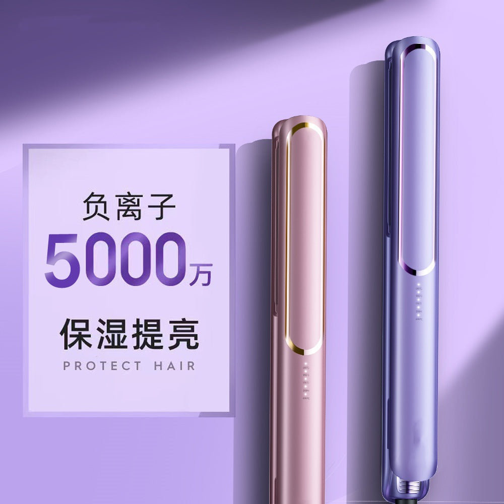 Electric Splint Straight Roll Dual-purpose Artifact Curling Rod Hair Straightener Straightening Plate Small Power Dormitory Household Straight Splint - image 1