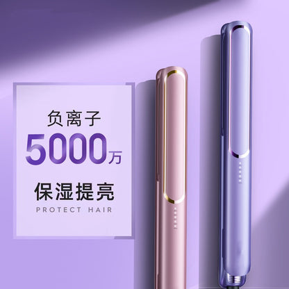 Electric Splint Straight Roll Dual-purpose Artifact Curling Rod Hair Straightener Straightening Plate Small Power Dormitory Household Straight Splint - image 1