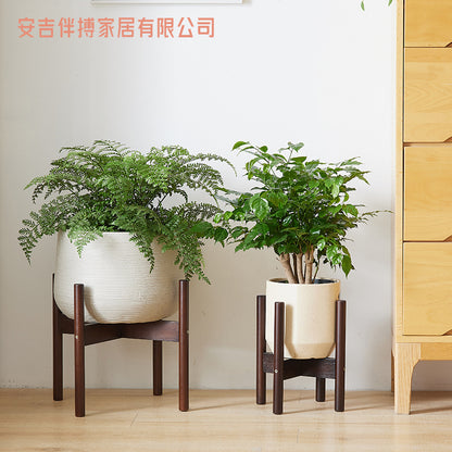 Nordic flower stand cross flower stand floor-to-floor flowerpot stand living room balcony green flower pot stand a generation of hair - image 3