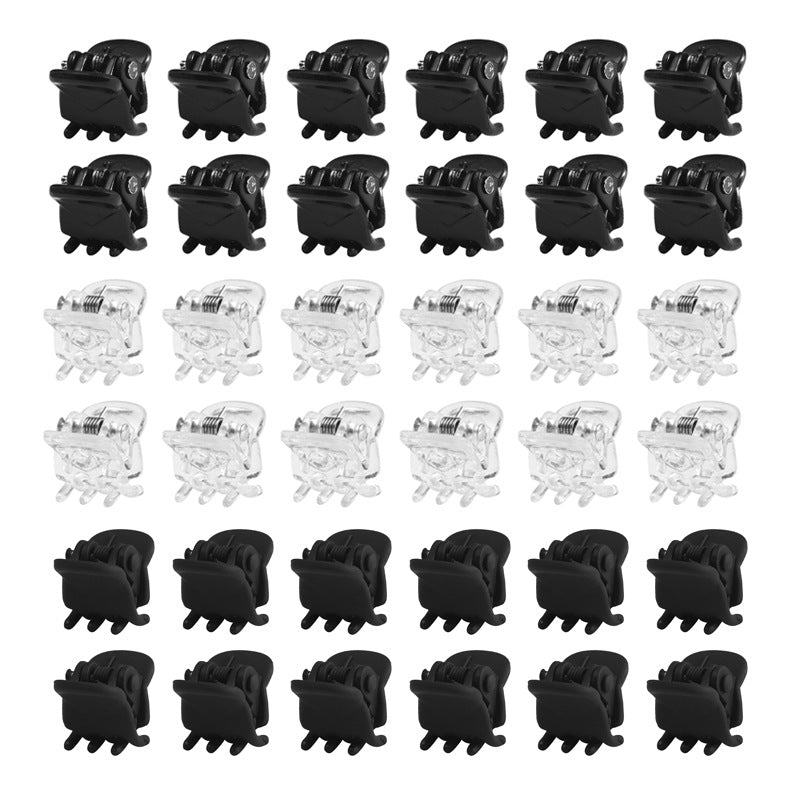 1.5cm Matte Black Mini Small Clip Women's Bangs Small Hair Clip Children's Princess Head Braided Hair Clip Headwear - image 2