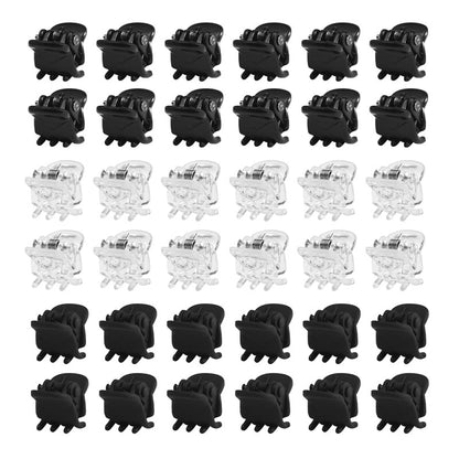 1.5cm Matte Black Mini Small Clip Women's Bangs Small Hair Clip Children's Princess Head Braided Hair Clip Headwear - image 2