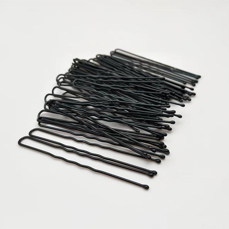 U-Shaped Clip Cross-Border Dance Studio Black Hair U-Shaped Clip Clip Wholesale One-Word Clip Steel Clip Broken Hair Clip Bangs Clip - image 2