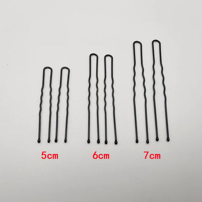 U-Shaped Clip Cross-Border Dance Studio Black Hair U-Shaped Clip Clip Wholesale One-Word Clip Steel Clip Broken Hair Clip Bangs Clip - image 3
