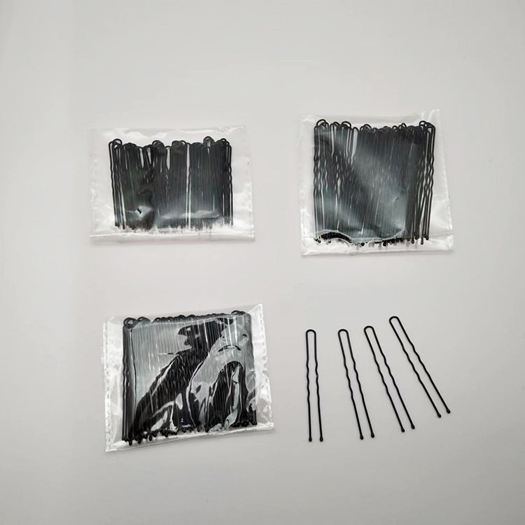 U-Shaped Clip Cross-Border Dance Studio Black Hair U-Shaped Clip Clip Wholesale One-Word Clip Steel Clip Broken Hair Clip Bangs Clip - image 4