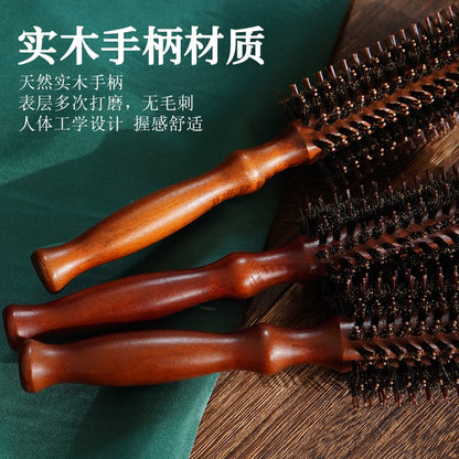 Curly hair comb pig mane fluffy comb curly hair barber comb more and more curly hair stylist special styling electric roll comb - image 3