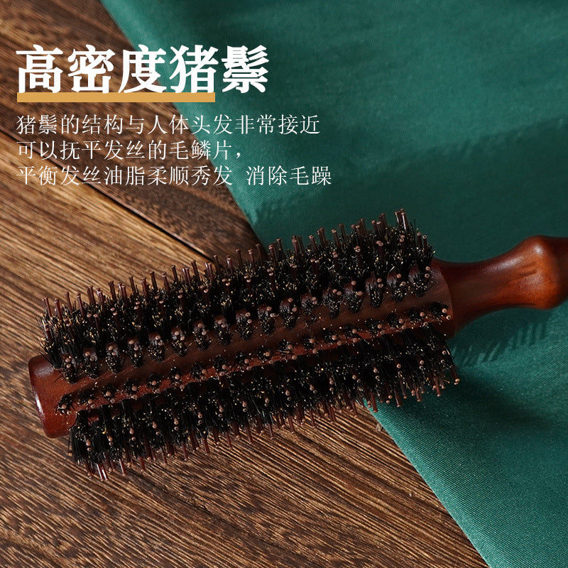 Curly hair comb pig mane fluffy comb curly hair barber comb more and more curly hair stylist special styling electric roll comb - image 4