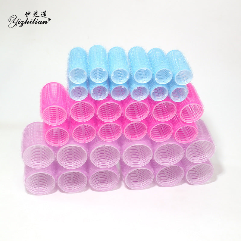 Ezhilian curling roller hair root fluffy curly hair air bangs roll self-adhesive hair roll hook and loop non-ironing multi-size - image 4