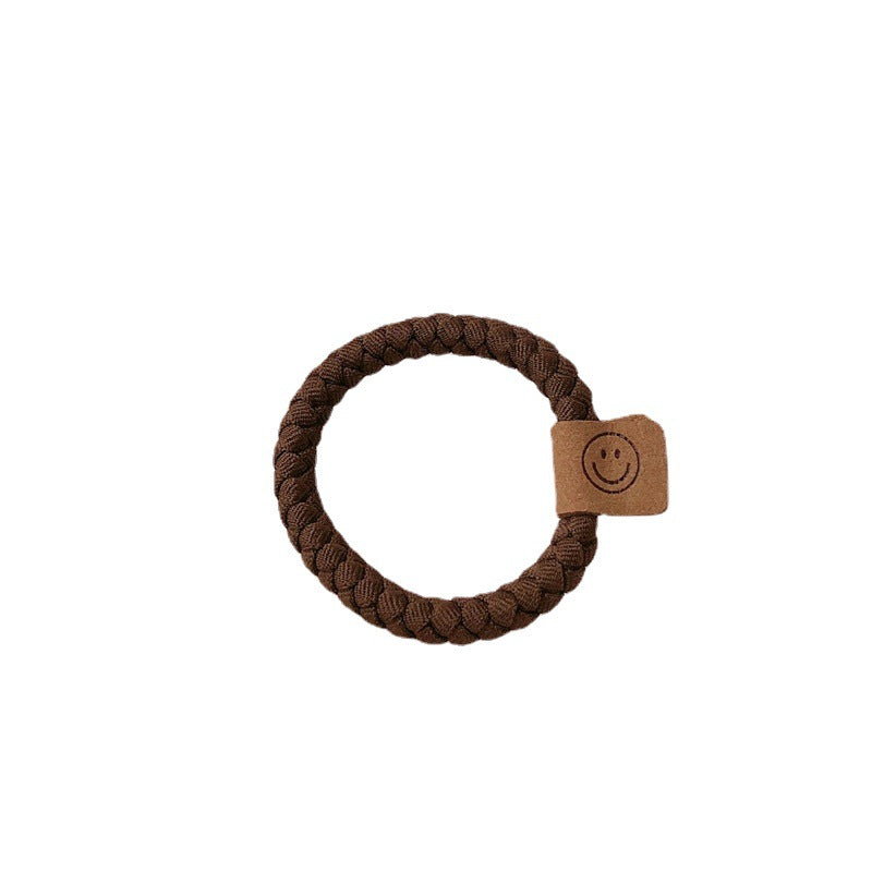 High Elastic Foundation bold smiley face rubber band hair accessories girl balls hair tie hair ring hair rope all-match hair accessories - image 5